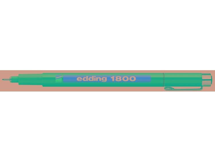 Edding Edding 1800 professionele pen 1800 Streepbreedte 0.5 mm Zwart