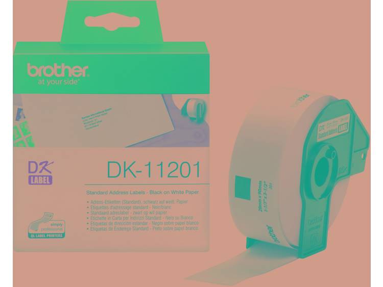 Etiket Brother DK-11201 90x29mm adres 400stuks
