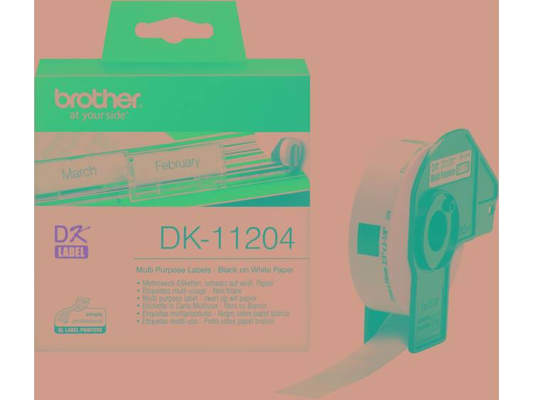 Etiket Brother DK-11204 54x17mm 400stuks