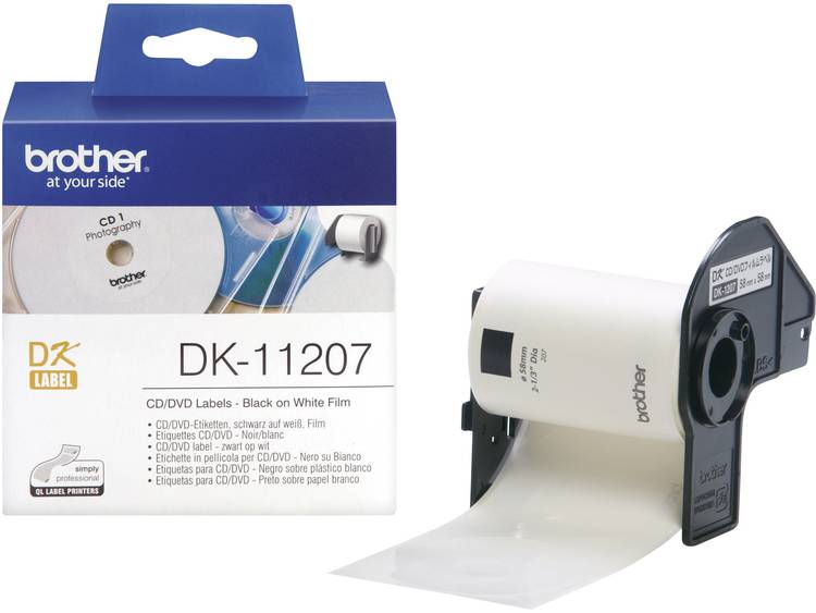 Etiket Brother DK-11207 58mm C-D-DVD 100stuks