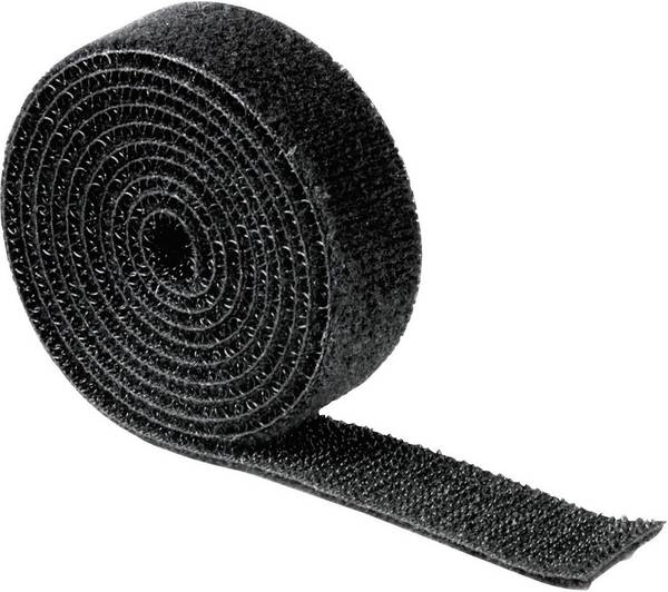Hama  Klittenband kabelbinder     Zwart 1 stuk(s)
