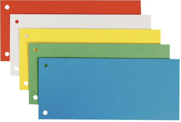 Leitz Scheidingsblad 16796099 25 stuks/pak Karton (dun) Afmeting, breedte:240 mm Afmeting, hoogte:105 mm Oranje, Wit, Blauw, Groen, Geel 25 stuk(s)