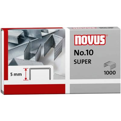 Novus 040-0003 Type nietje: No. 10 Nietjes 1000 stuk(s) 1.000 stuks/pak Nietcapaciteit: 20 vel (80 g/m²)  