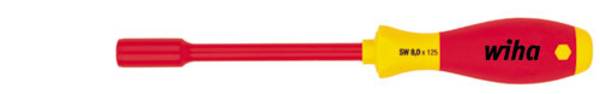 VDE Dopschroevendraaier Wiha 6kant-Steckschlüssel VDE SW6,0x125mm Typ322 Sleutelbreedte (metrisch): 6 mm  Koplengte: 125 mm