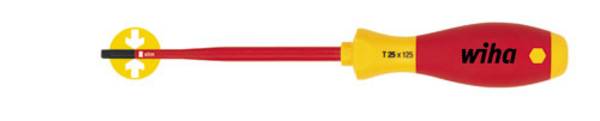 Wiha VDE-Torx-Schraubendreher 1000V T27x125/243mm SoftFin.-slimFix Torx-schroevendraaier VDE Grootte T 27 Koplengte: 125 mm DIN ISO 8764, DIN EN 60900 1 stuk(s)