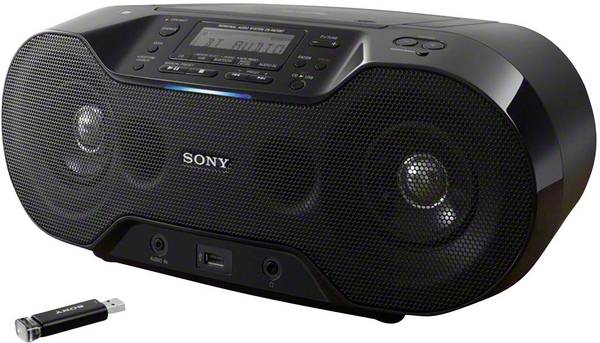 Sony ZSRS70BTB Radio/CDspeler DAB+, FM AUX, Bluetooth