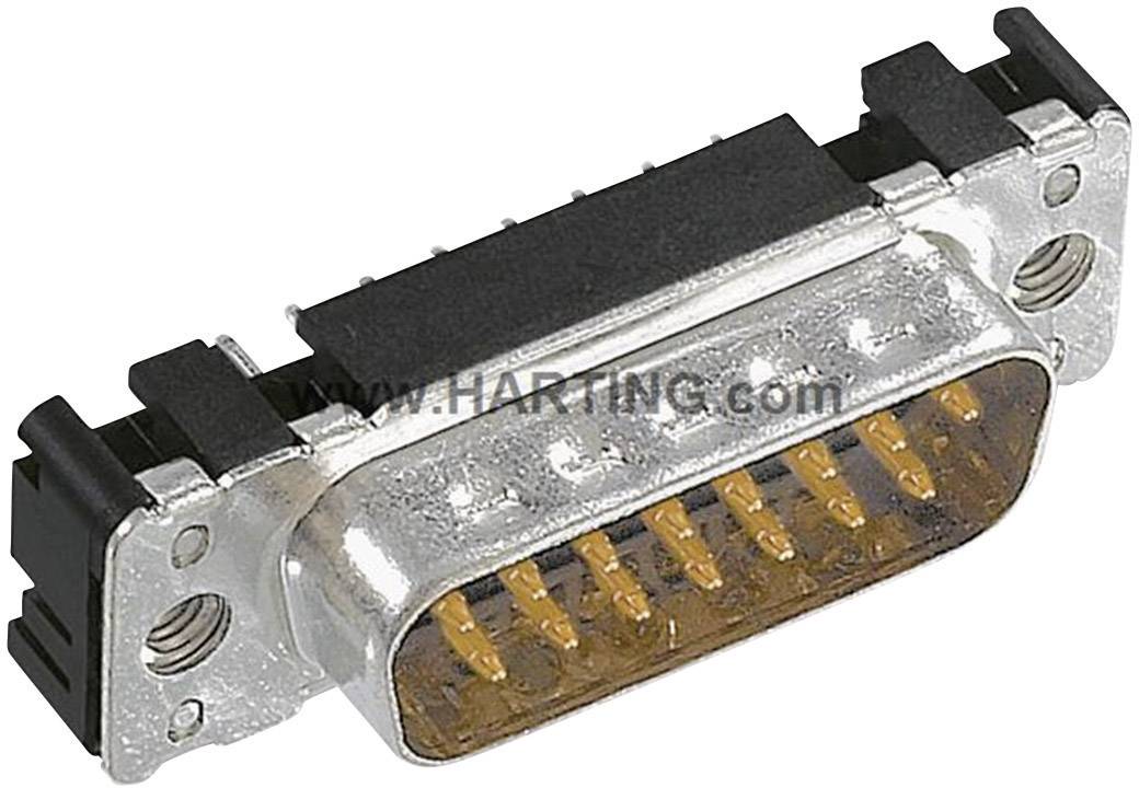 HARTING 09653617712 09653617712 D-sub male connector 180 ° Aantal polen: 25 Solderen 1 stuk(s)