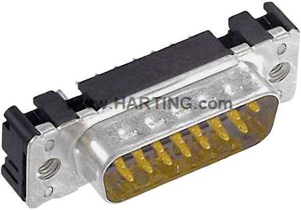 HARTING 09652616712 D-sub male connector 180 ° Aantal polen: 15 Solderen 1 stuk(s)