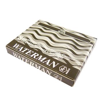 WATERMAN inktcartridgestandaard Intens Zwart 8 stuks-1