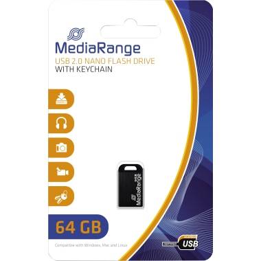 MediaRange USB-stick 64GB USB 2.0 Nano-0