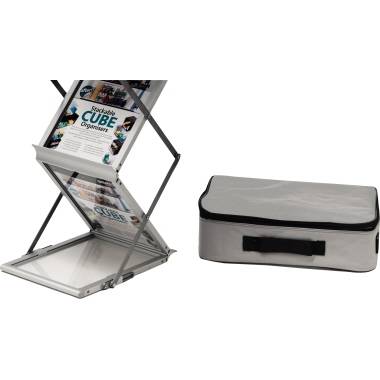 Deflecto 5025348361335 Deflecto - folderhouder, op L-voet, ft A4, 7 opbergvakken-1