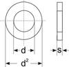 Onderlegring 5.3 mm 10 mm Kunststof 10 stuk(s) TOOLCRAFT 800283