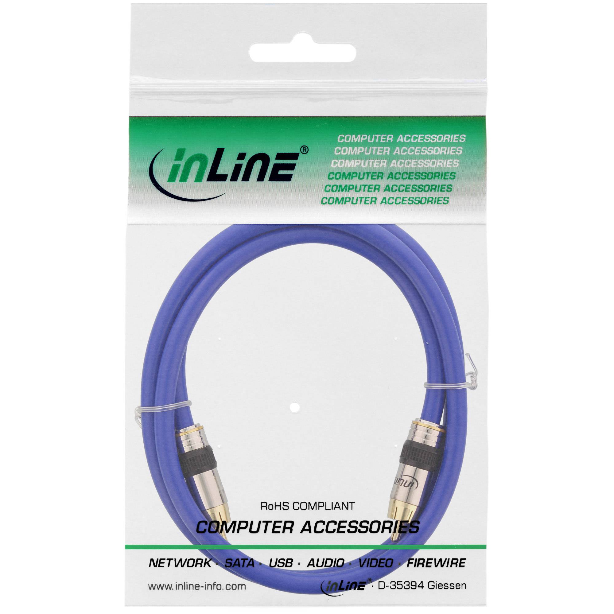 InLine Tulp composiet video kabel - 0,50 meter-1
