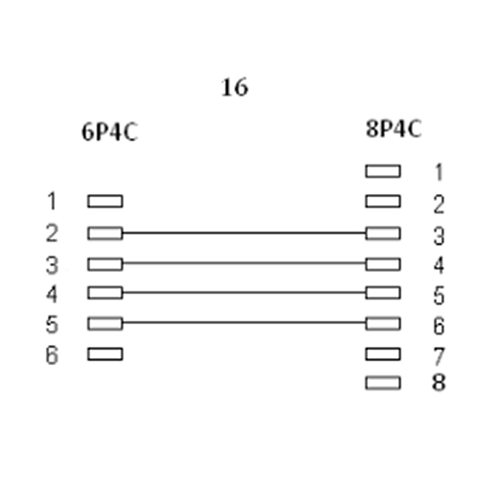 InLine Modulaire kabel, RJ45 (8P4C) naar RJ11 (6P4C), 6m-1
