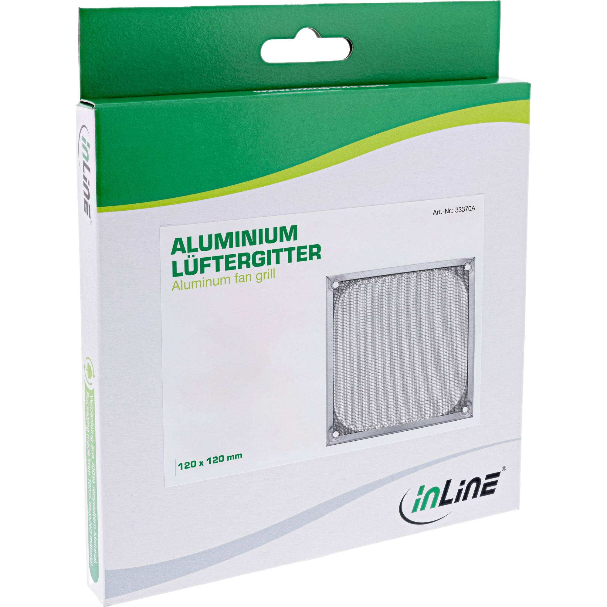 PC ventilator beschermfilter (fan filter) - 120 x 120 mm / aluminium-2