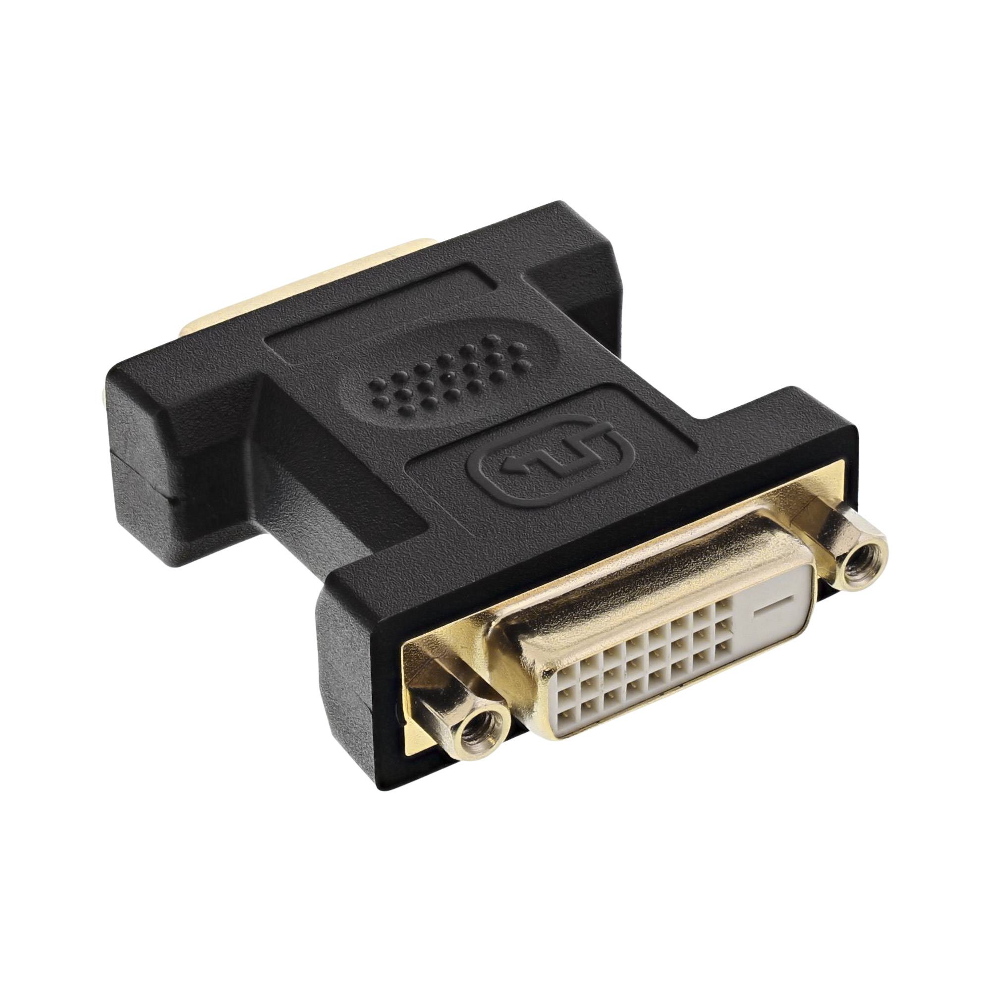 DVI-D Dual Link koppelstuk - verguld / zwart-0