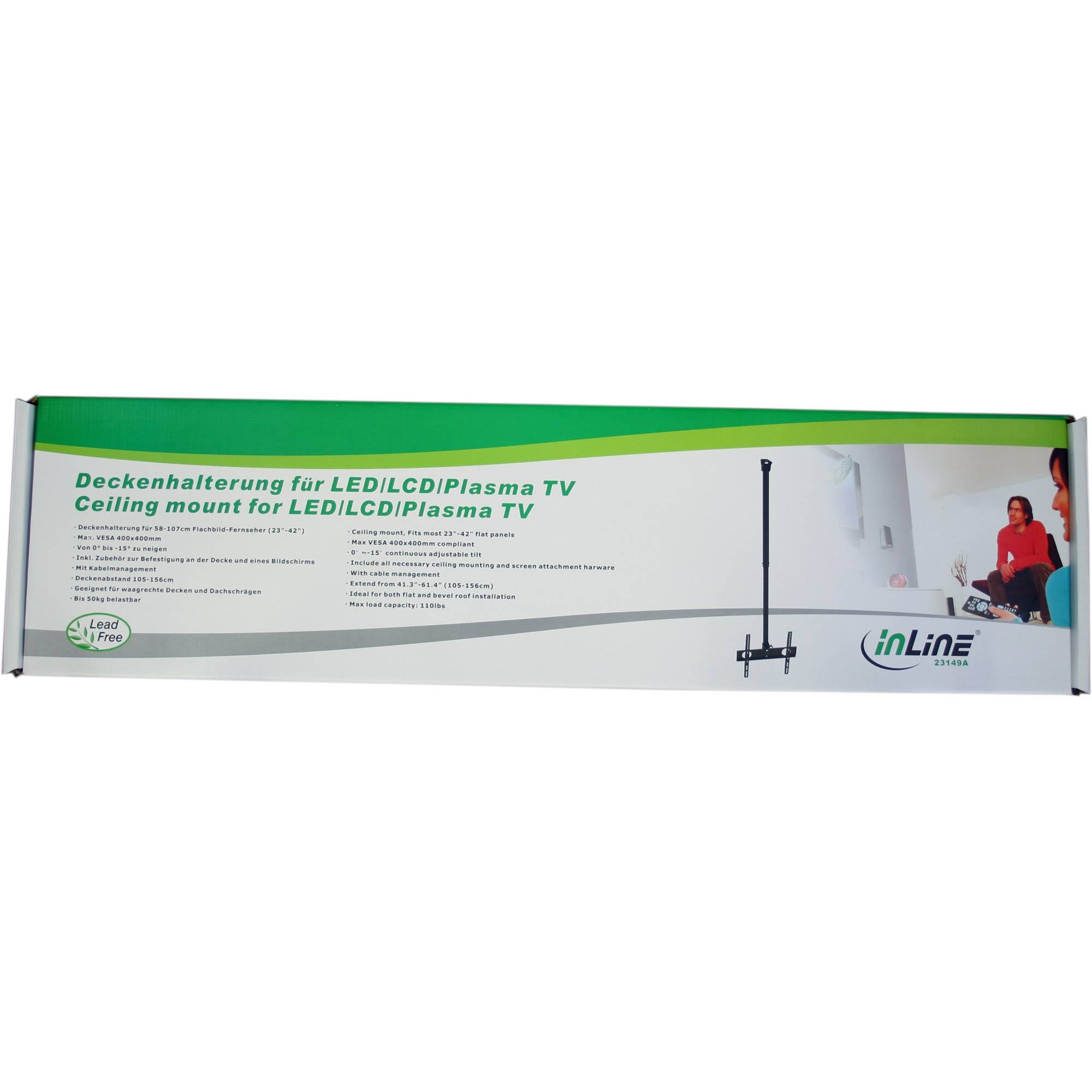 InLine® plafondbeugel, voor LED/LCD/Plasma, 81-140cm (32-55"), tot 50kg-4