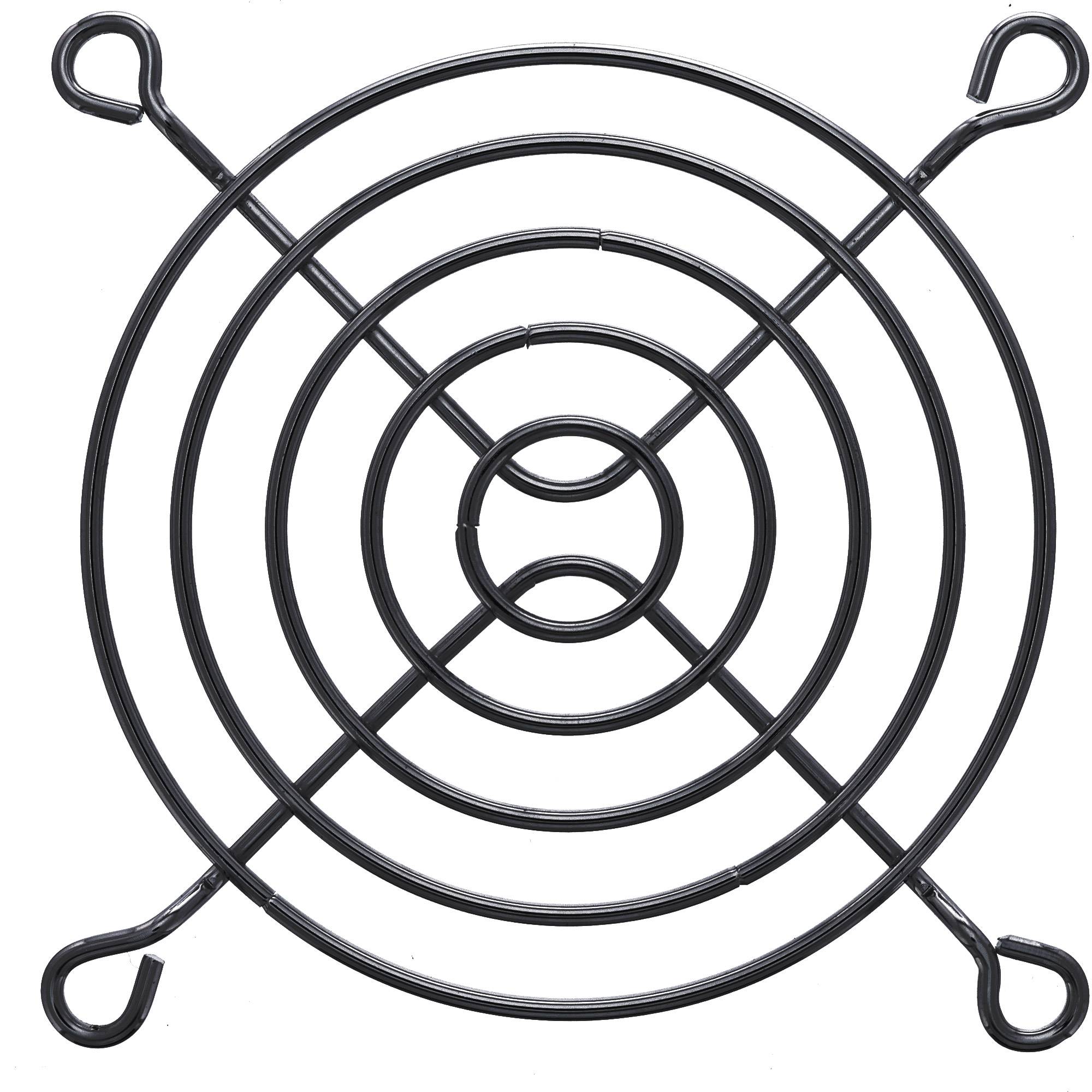 PC ventilator beschermer (fan guard grill) - 80 x 80 mm / zwart-1
