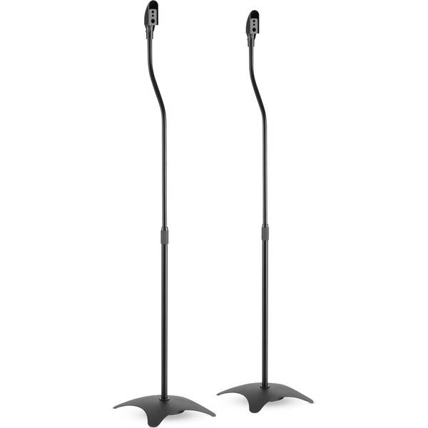 InLine® Luidsprekerstatief telescopisch 68-110cm, 2 stuks, zwart