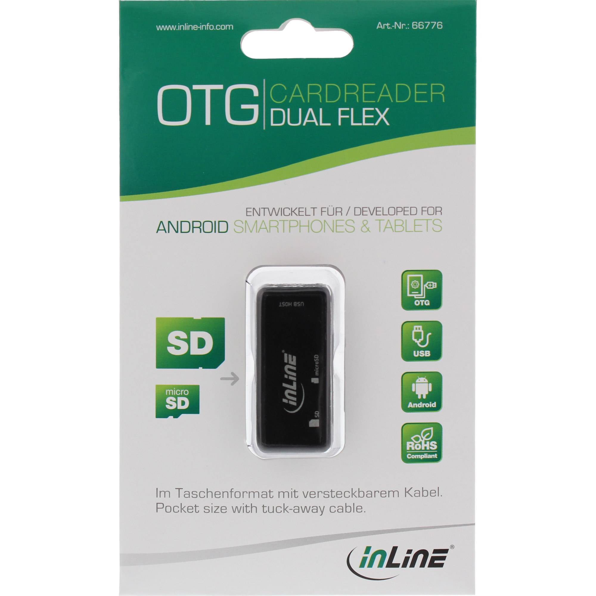InLine Micro USB OTG adapter met kaartlezer-2