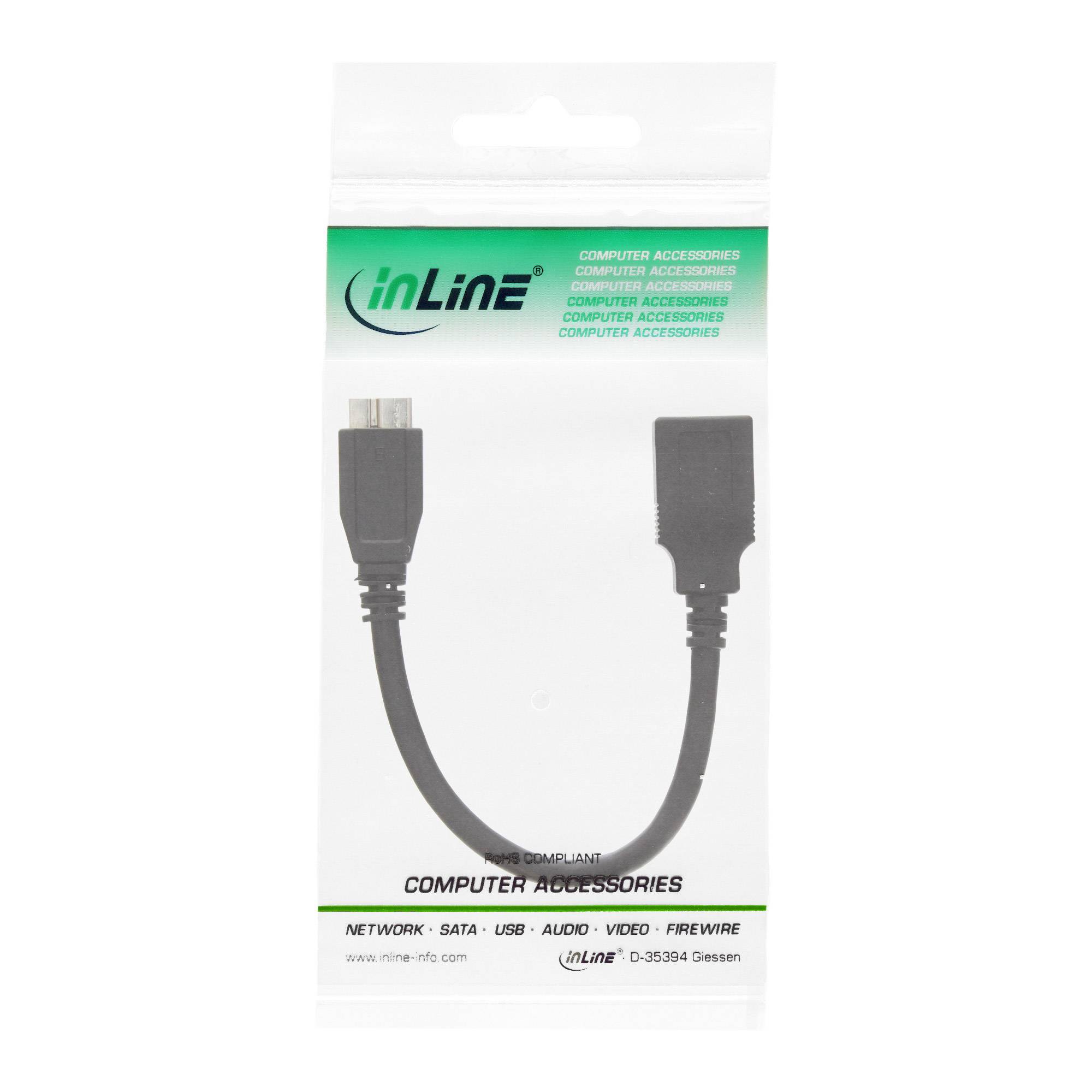Adapter / Converter, OTG Card Reader, schwarz, 0,15m-1