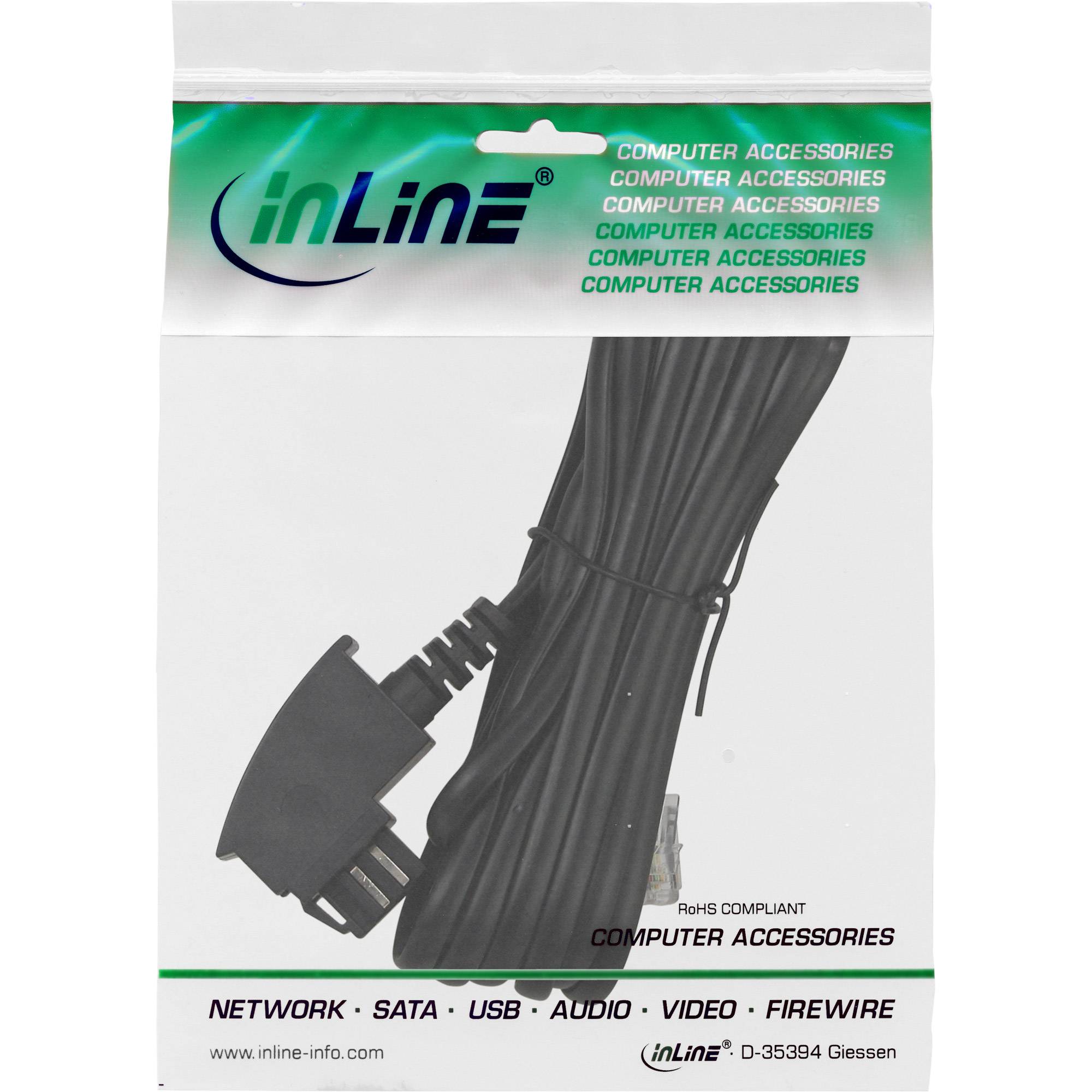 InLine® TAE-N-aansluitkabel, TAE-N naar RJ11 (6P4C), 3m-2