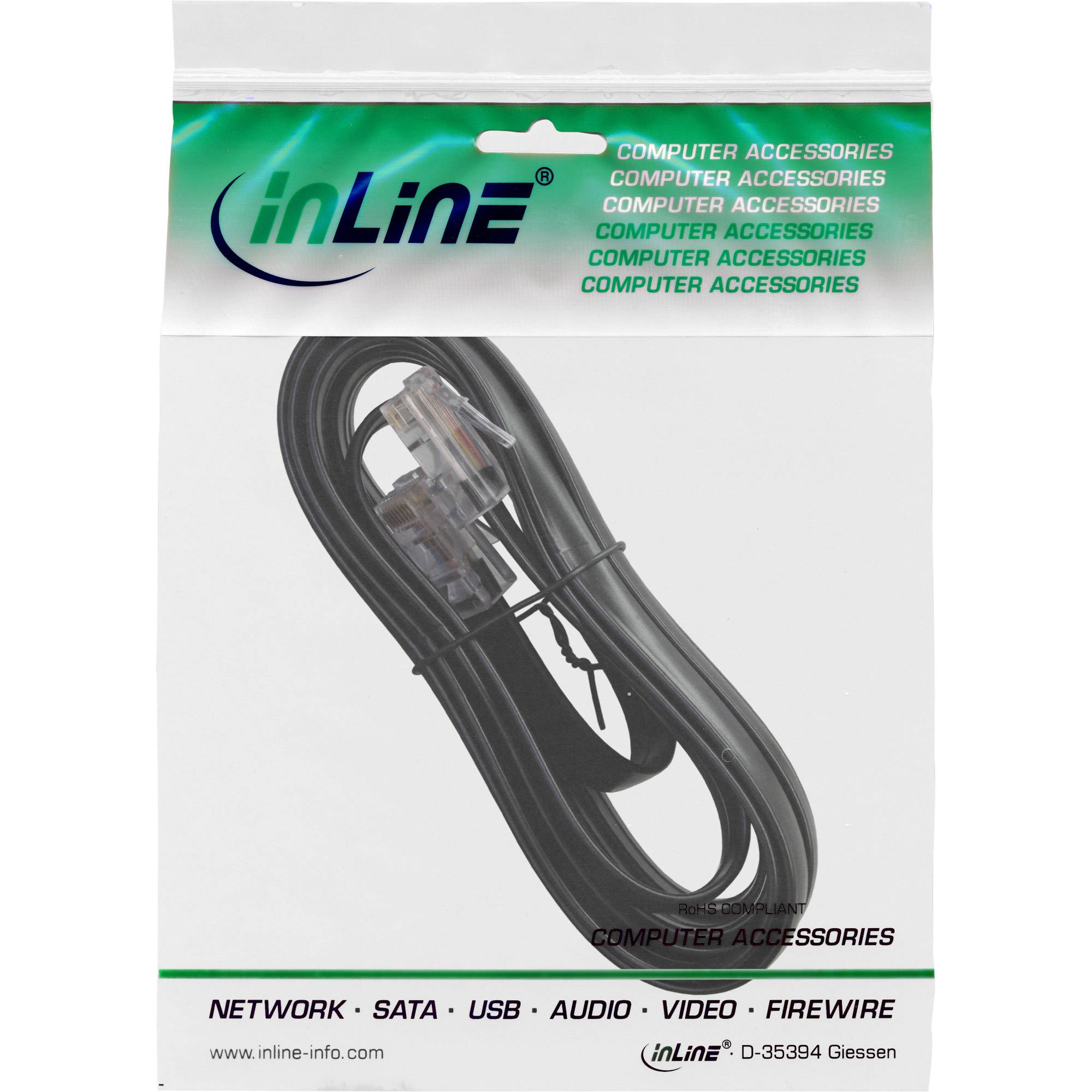 InLine® ISDN verbindingskabel, RJ45 male (8P8C), 20m-1