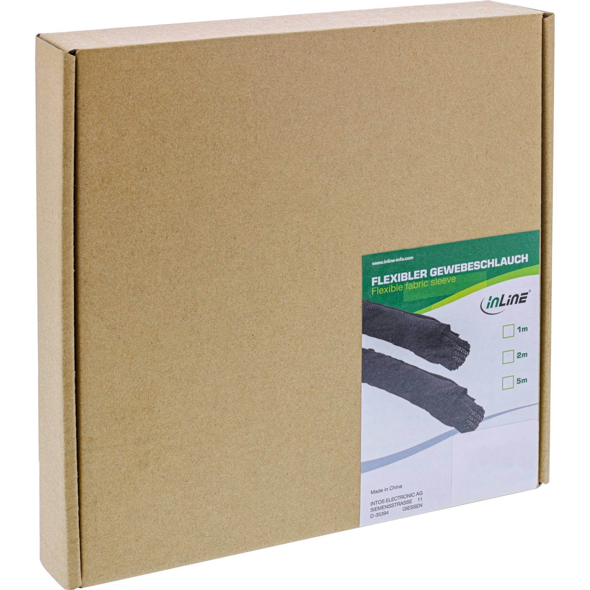 Polyester kabelsleeve zelfsluitend met mantel - 25mm / zwart - 2 meter-1