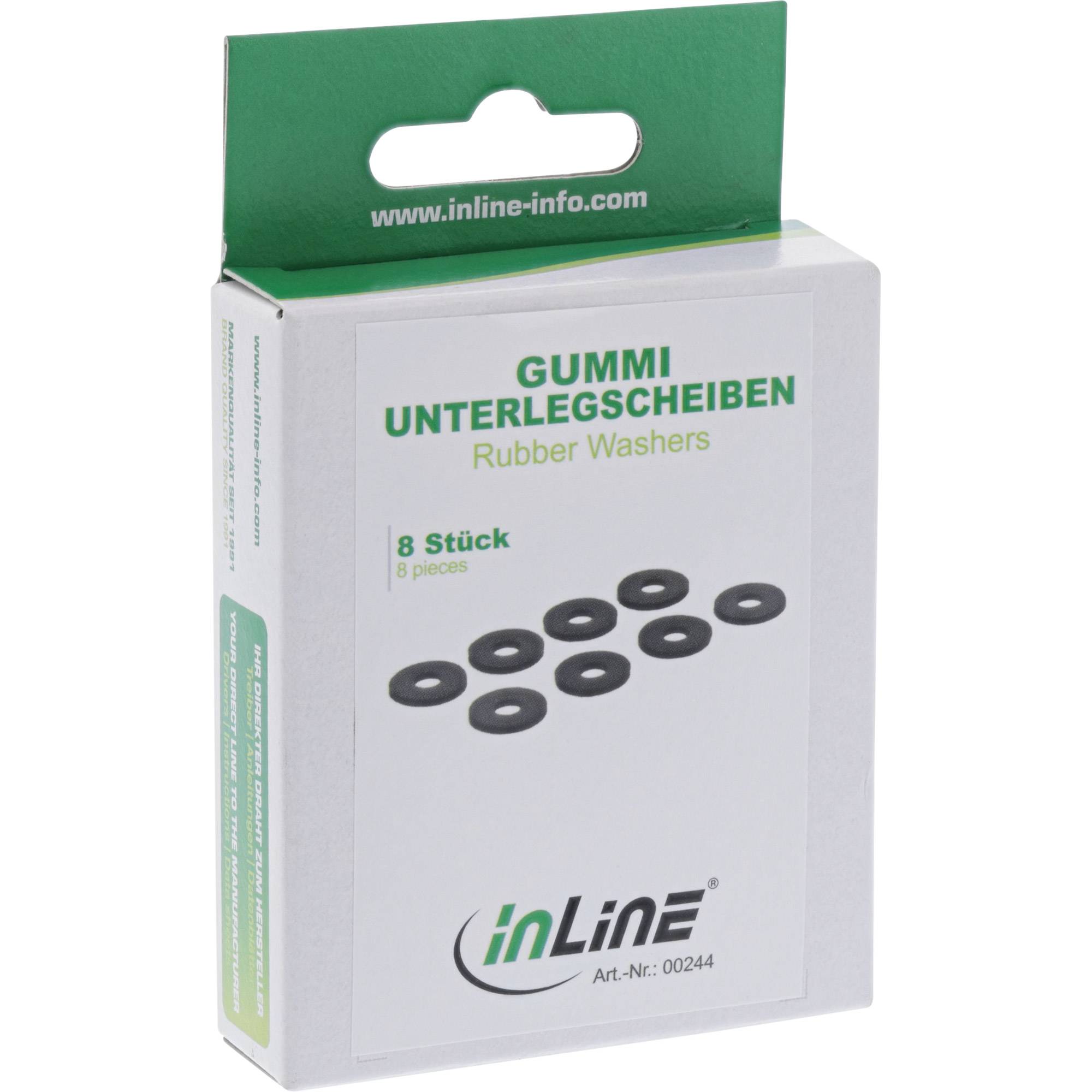 InLine® Rubberen sluitring, voor het ontkoppelen van harde schijven, 8 stks.-1
