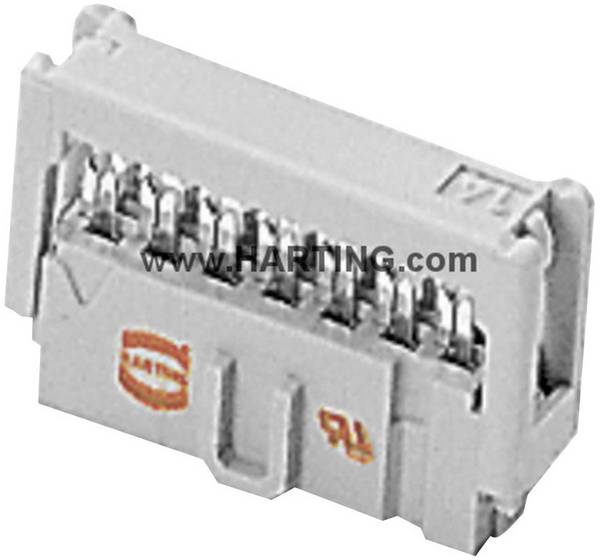 HARTING 09185207803.80 Pinconnector Rastermaat: 2.54 mm Totaal aantal polen: 20 Aantal rijen: 2 1 stuk(s)