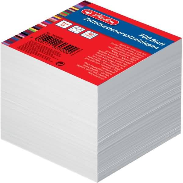 Herlitz 1603000 - Vierkant - Wit - Papier - 90 mm - 90 mm - 700 vel-0