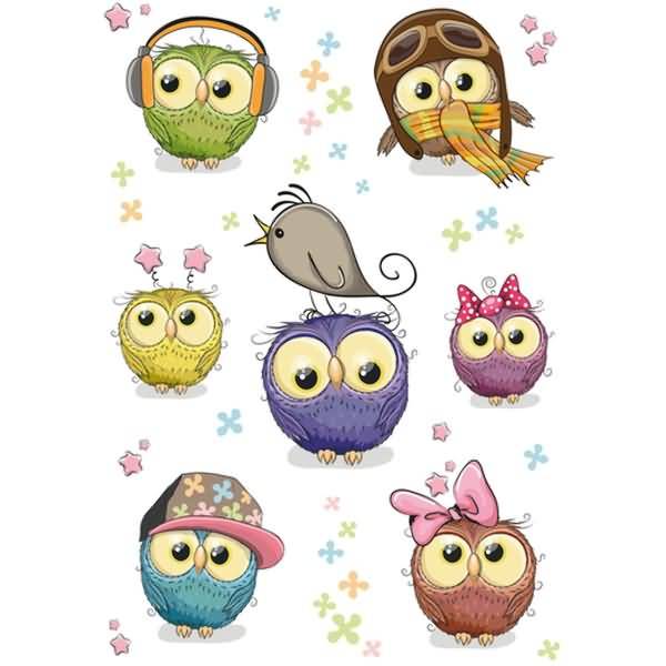 HERMA Sticker MAGISCHE Uil Kinderen Transpuffy-1