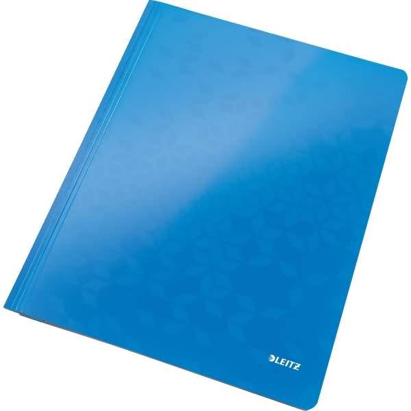 LEITZ WOW Mapfolder, A4, Karton, Metallic Blauw, 300 g/m² (3001-00-36)