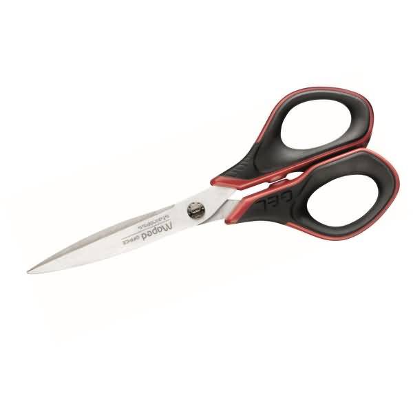 Maped 3154144962100 Maped Office - schaar Advanced Softgel, ft 17 cm, rechts, scherpe punt, RVS, zwart/rood, blister-1