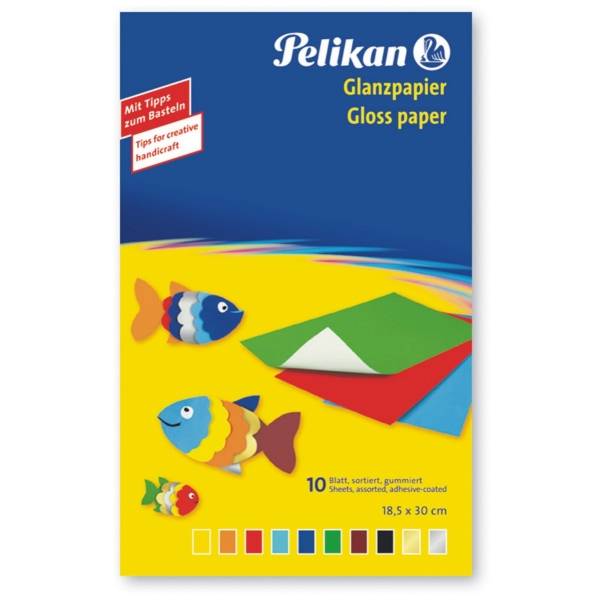 Pelikan glanzend papier, gegomd 232 M/10 map-0