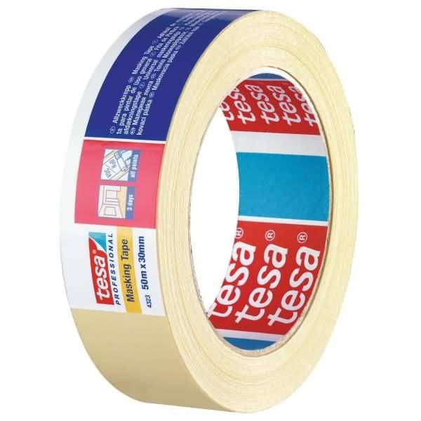 tesakrepp 4323 Basic, 50m x 25mm, licht beige-0