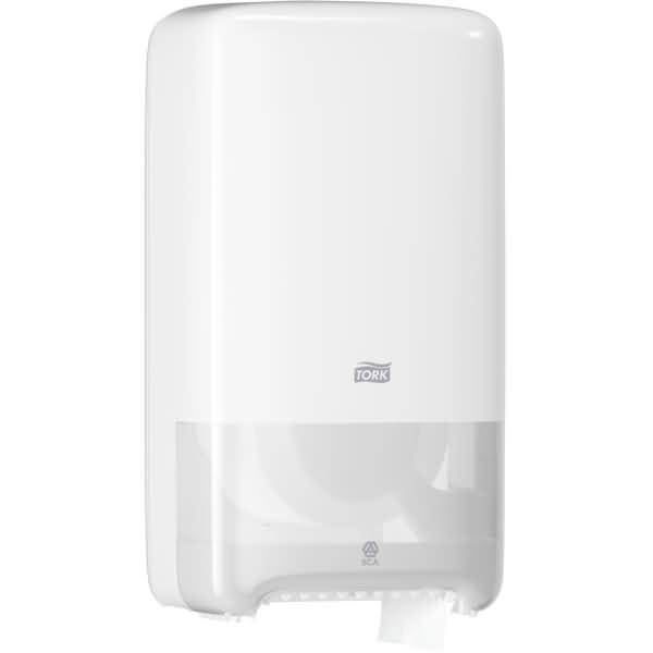 Toiletpapierdispenser Tork Twin T6 wit 557500-1