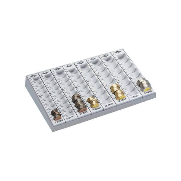 WEDO telbord, lichtgrijs, met losse muntgroeven, voor 256.20-0