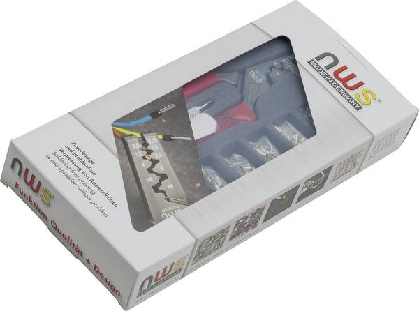 NWS 143B Perstangset 502-delig Adereindhulzen 0.5 tot 16 mm² Incl. assortiment adereindhulzen
