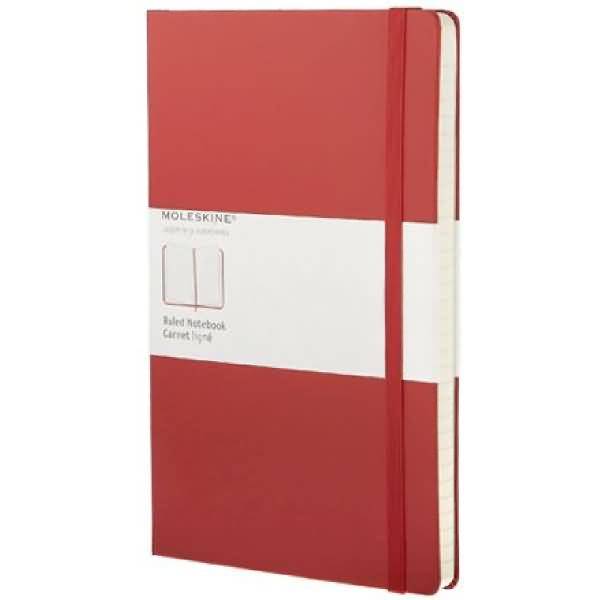 Notitieboek Moleskine large 130x210mm lijn rood