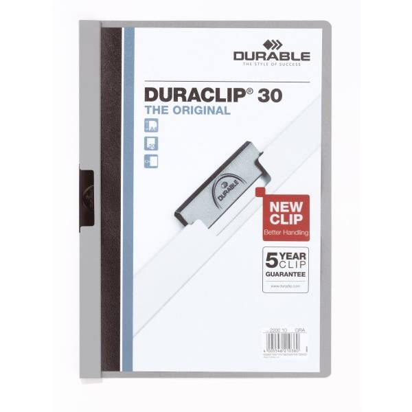 KLEMMAP DURACLIP30 A4 GRIJS
