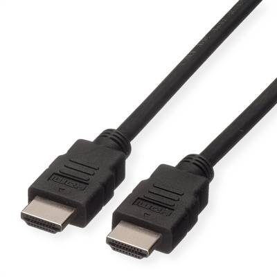 ROLINE HDMI High Speed kabel met Ethernet M-M, LSOH, zwart, 2 m