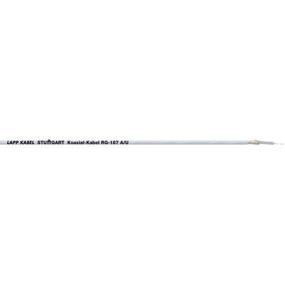 LAPP 2170010-500 Coaxkabel Buitendiameter: 2.80 mm RG187 A/U 75 Ω  Zwart 500 m