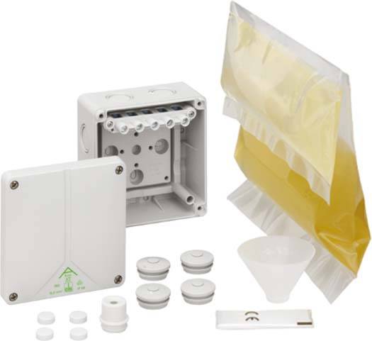 Spelsberg Abox XT Aftakkast met afdichtmassa (l x b x h) 110 x 110 x 67 mm Grijs IP68 1 stuk(s)-1