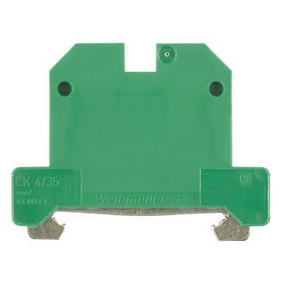 EK 4.0/35 beschermende schroefdraaddoorvoerconnector groen/geel