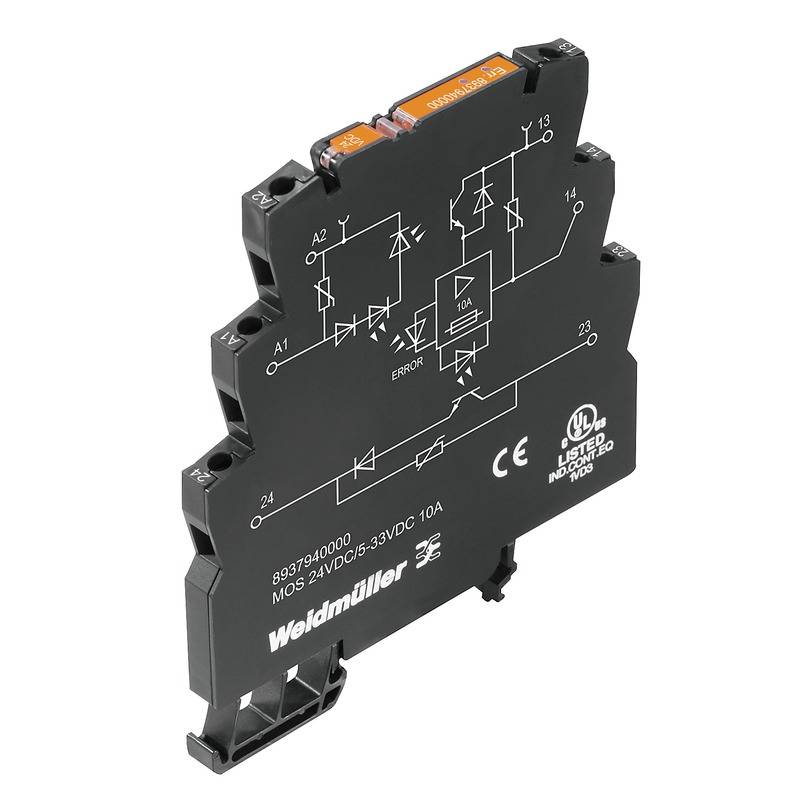 Weidmüller Halfgeleiderrelais 8937940000 10 A Schakelspanning (max.): 33 V/DC 1 stuk(s)