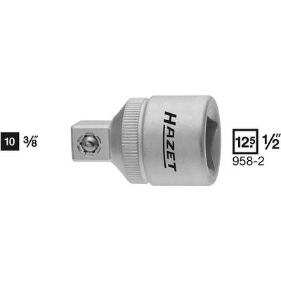 Hazet 958 958-2 Dopsleuteladapter   Aandrijving 1/2" (12.5 mm) Uitvoering 3/8" (10 mm) 36 mm 1 stuk(s)
