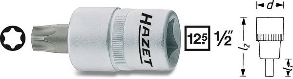 Hazet 992 992-T45 Dopsleutel-bitinzet  1/2" (12,5 mm)