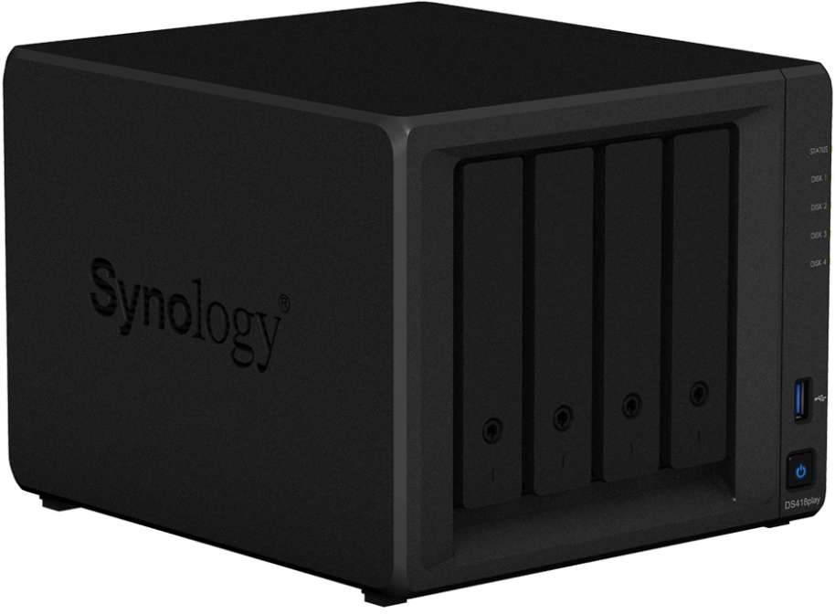 DS418PLAY 4BAY 2 GHZ DC 2X GBE Celeron J3355 2GB DDR3L 4x 2.5/3.5" Gigabit Ethernet-3