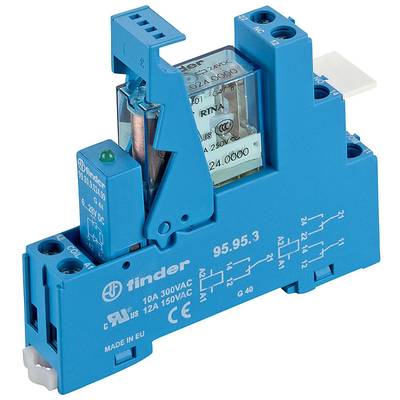 Finder 49.52.7.012.0050 Relaismodule (modulair) Nominale spanning: 12 V/DC Schakelstroom (max.): 8 A 2x wisselcontact 1 -0
